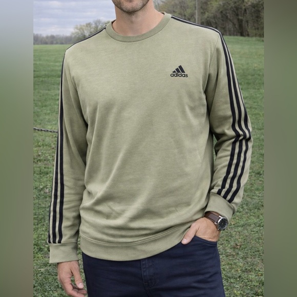 adidas Other - -Adidas "Prime Green" Crew Neck Sweatshirt Men's Size Large EUC